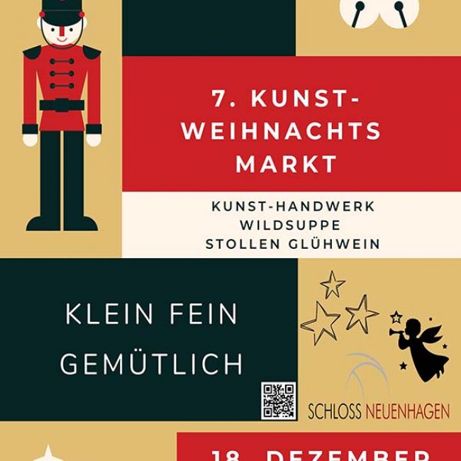 Kunst Weihnachtsmarkt auf Schloss Neuenhagen 2022